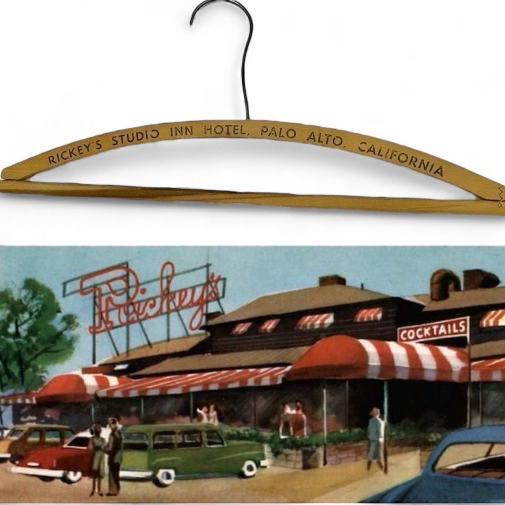 Famous Rickey’s Studio Inn Palo Pinto Wood Hanger